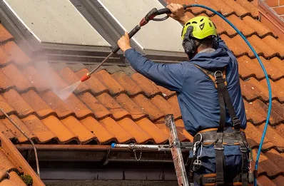 Démoussage et hydrofuge de toiture à Josselin